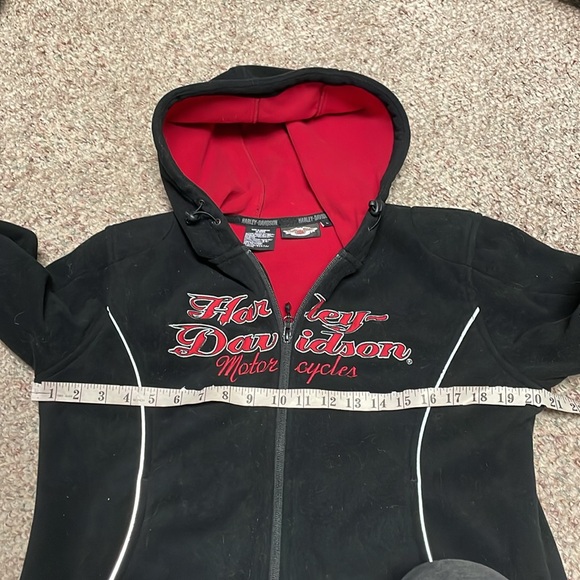 Harley Davidson reflective fleece zip jacket in excellent condition - Picture 5 of 9